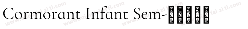 Cormorant Infant Sem字体转换